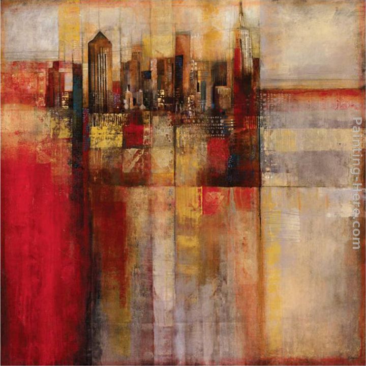 Plaid City painting - John Douglas Plaid City art painting